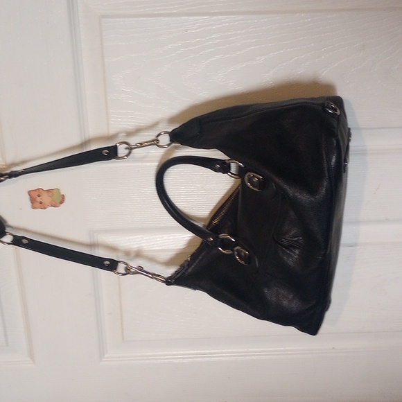 Coach Black Leather Ashley  Satchel Shoulder Bag, EUC - Picture 6 of 7